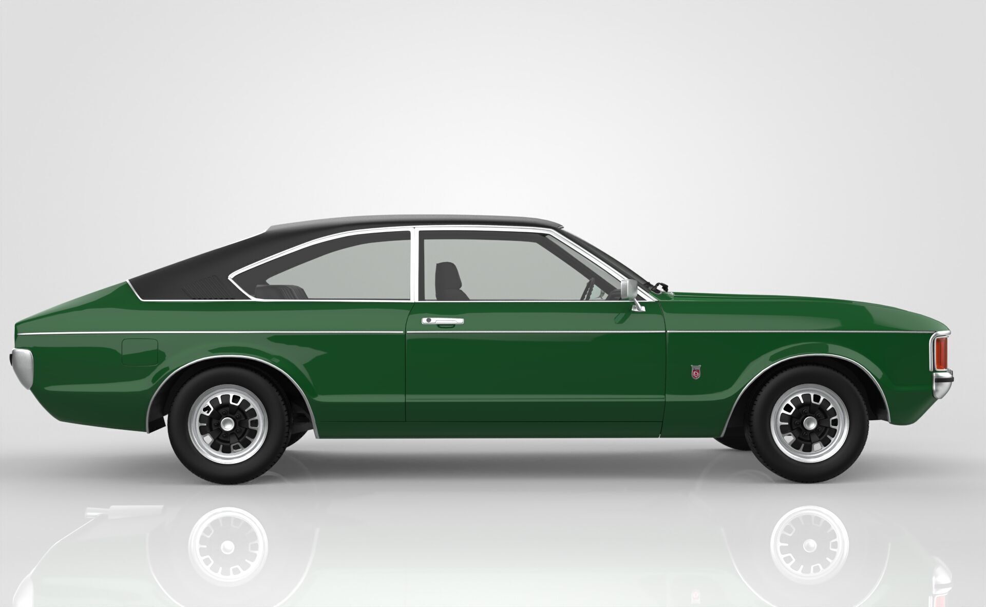 Granada Coupe Mk1 1972 -1974 3D model_7