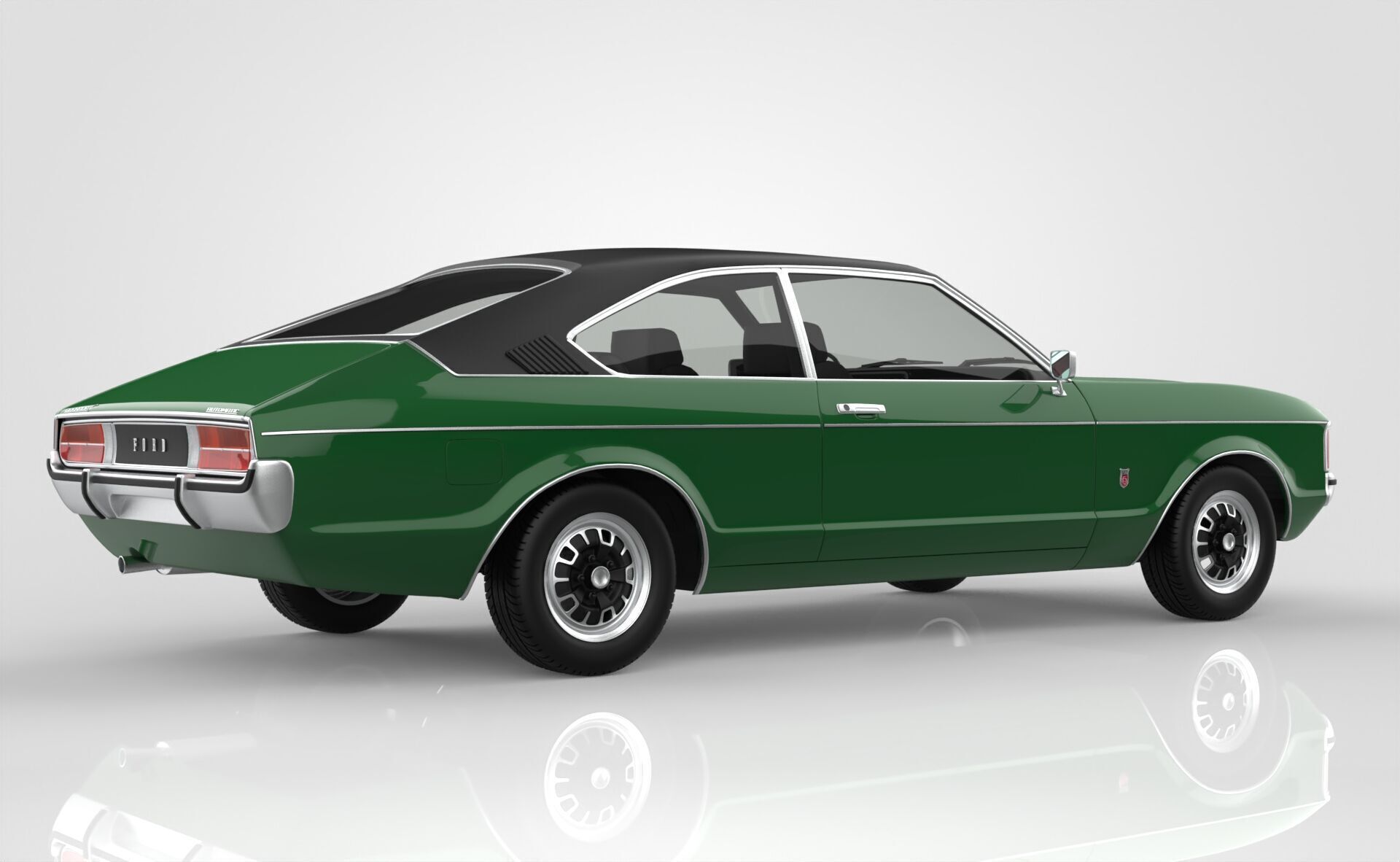 Granada Coupe Mk1 1972 -1974 3D model_6