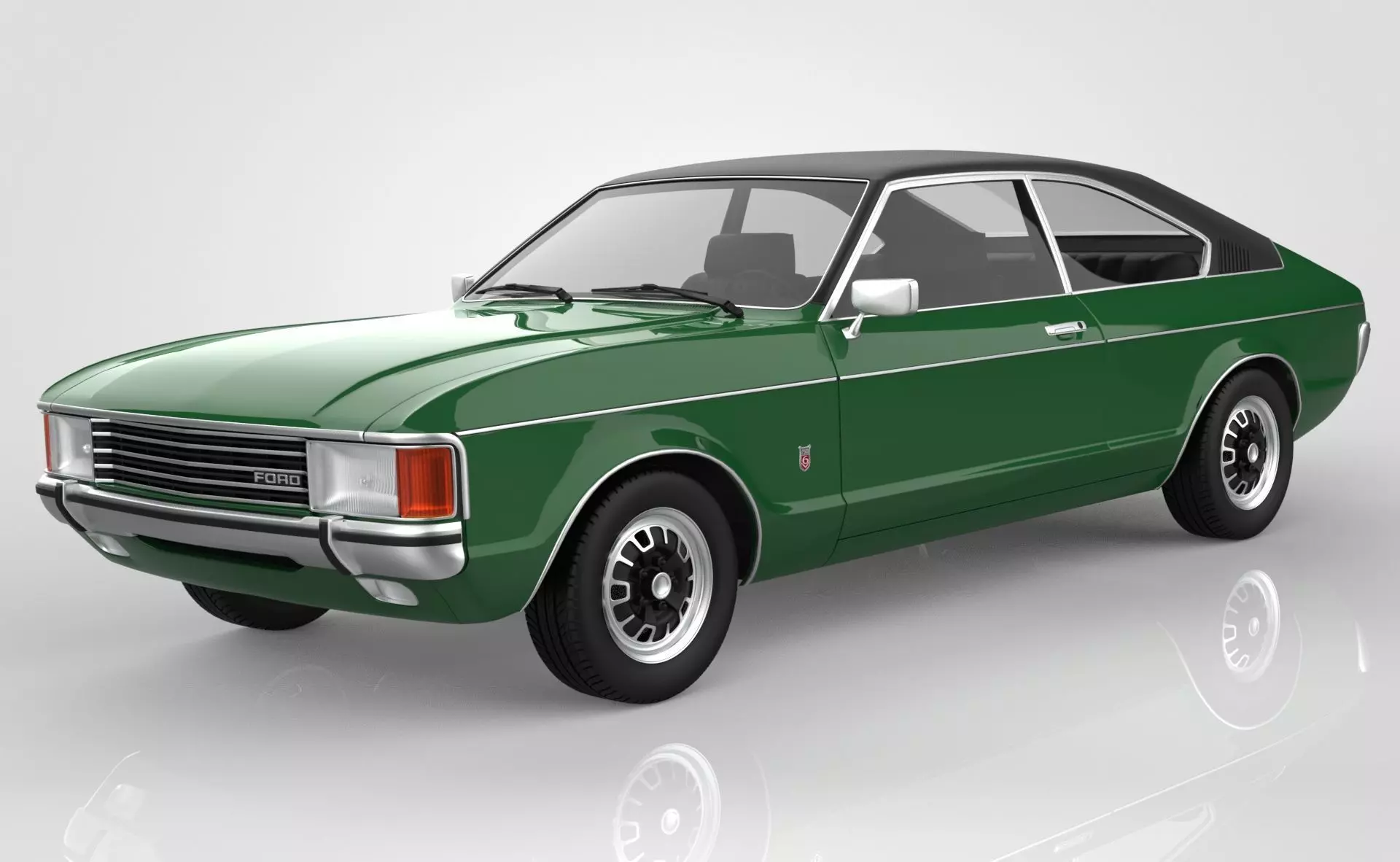 Granada Coupe Mk1 1972 -1974 3D model_0