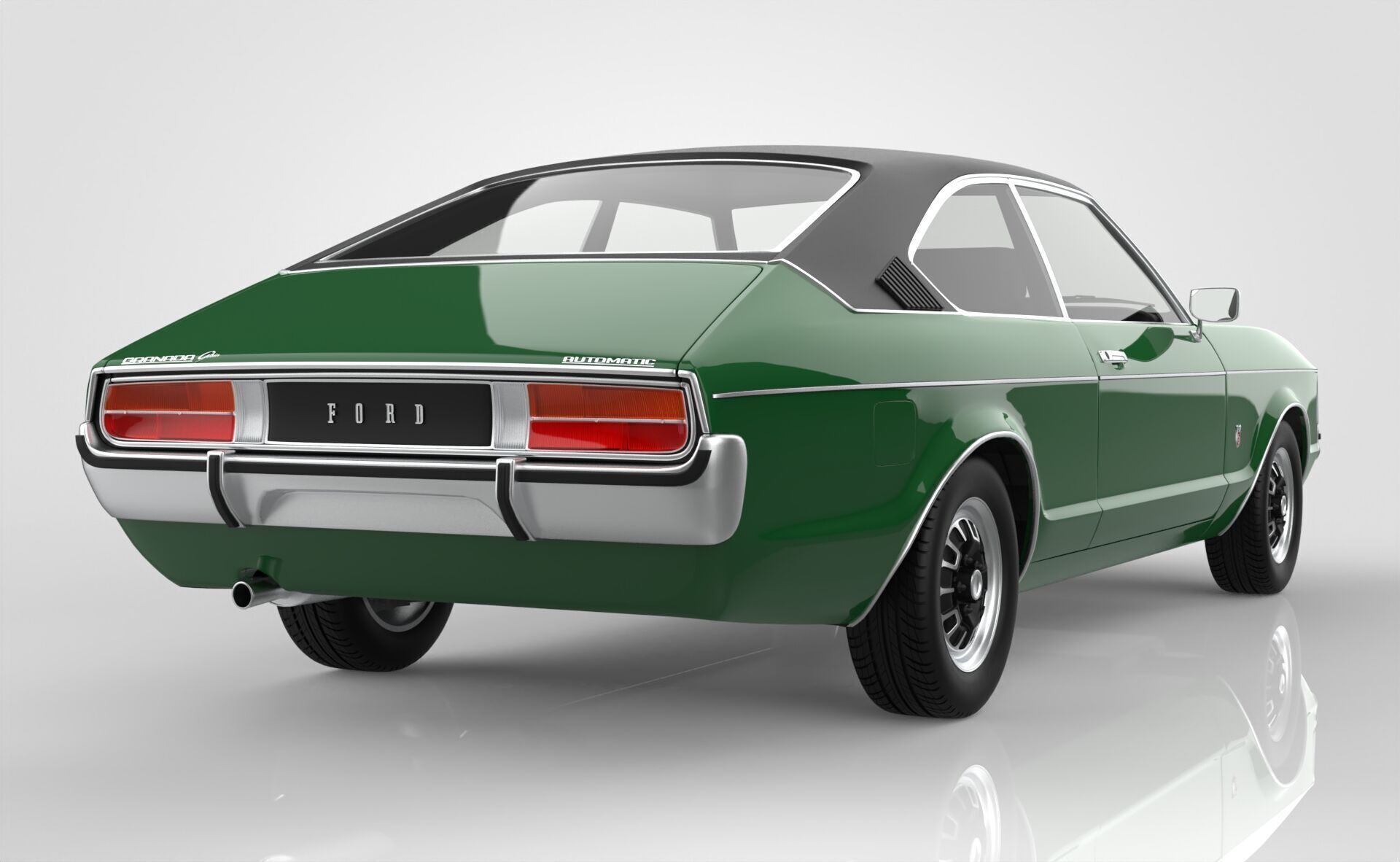 Granada Coupe Mk1 1972 -1974 3D model_5