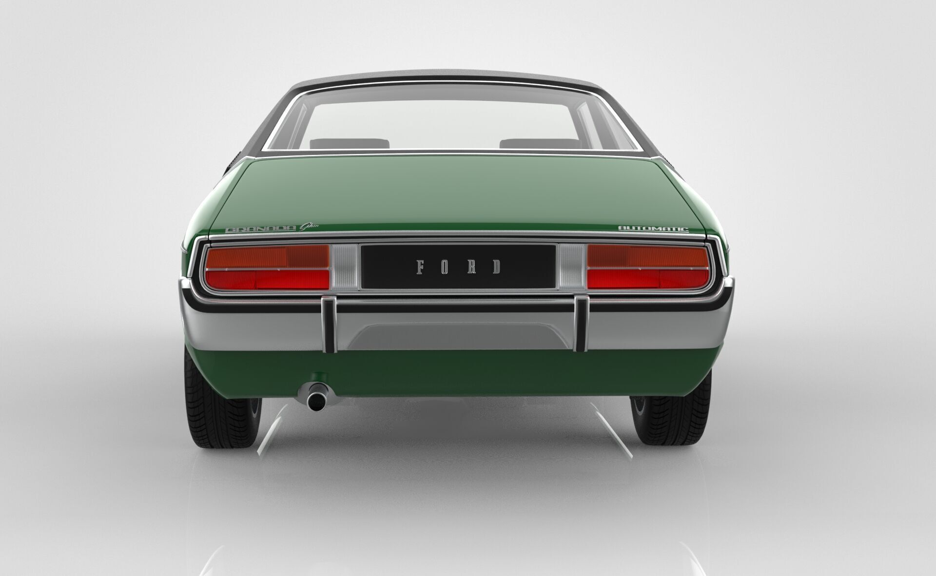Granada Coupe Mk1 1972 -1974 3D model_4