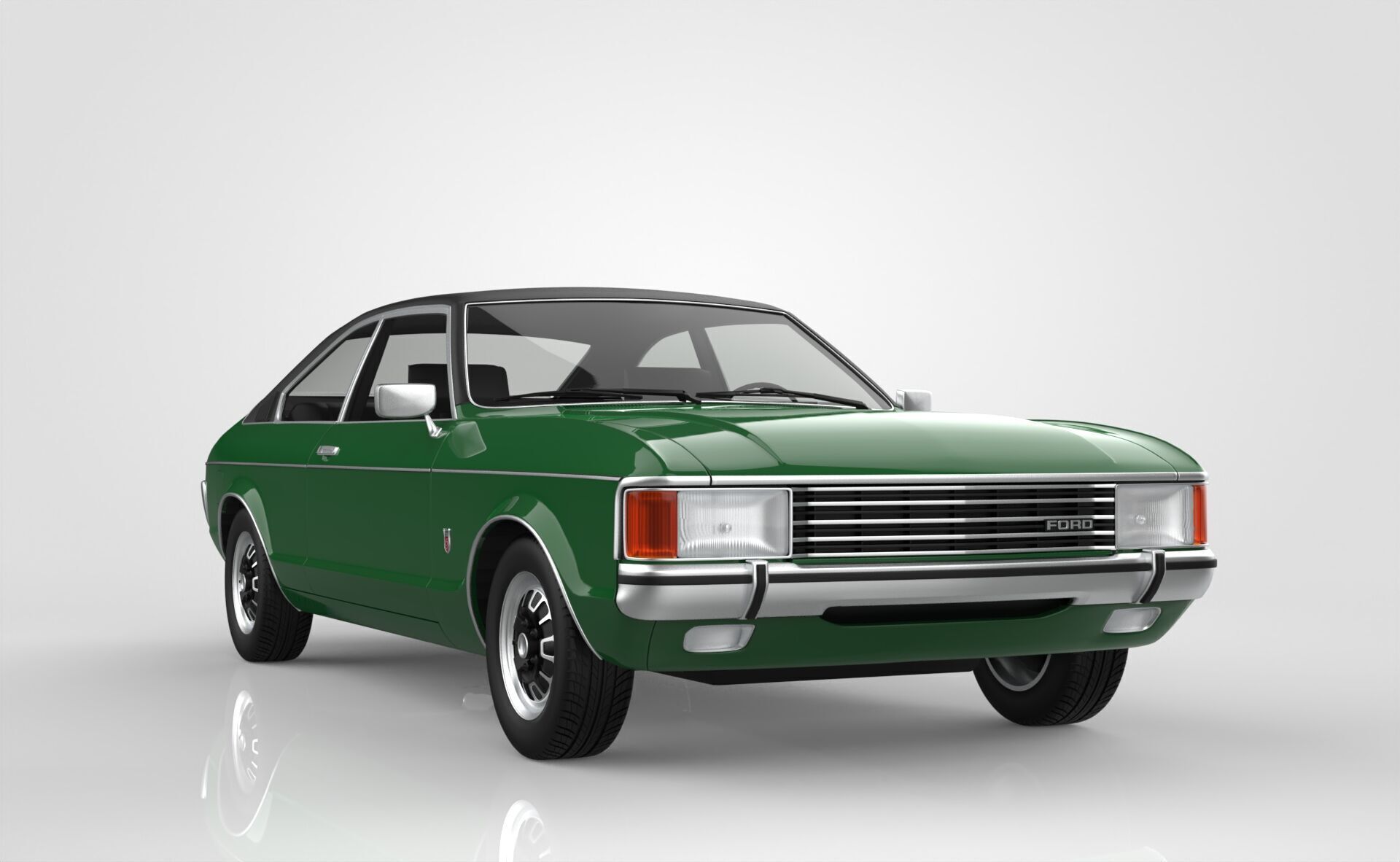 Granada Coupe Mk1 1972 -1974 3D model_10