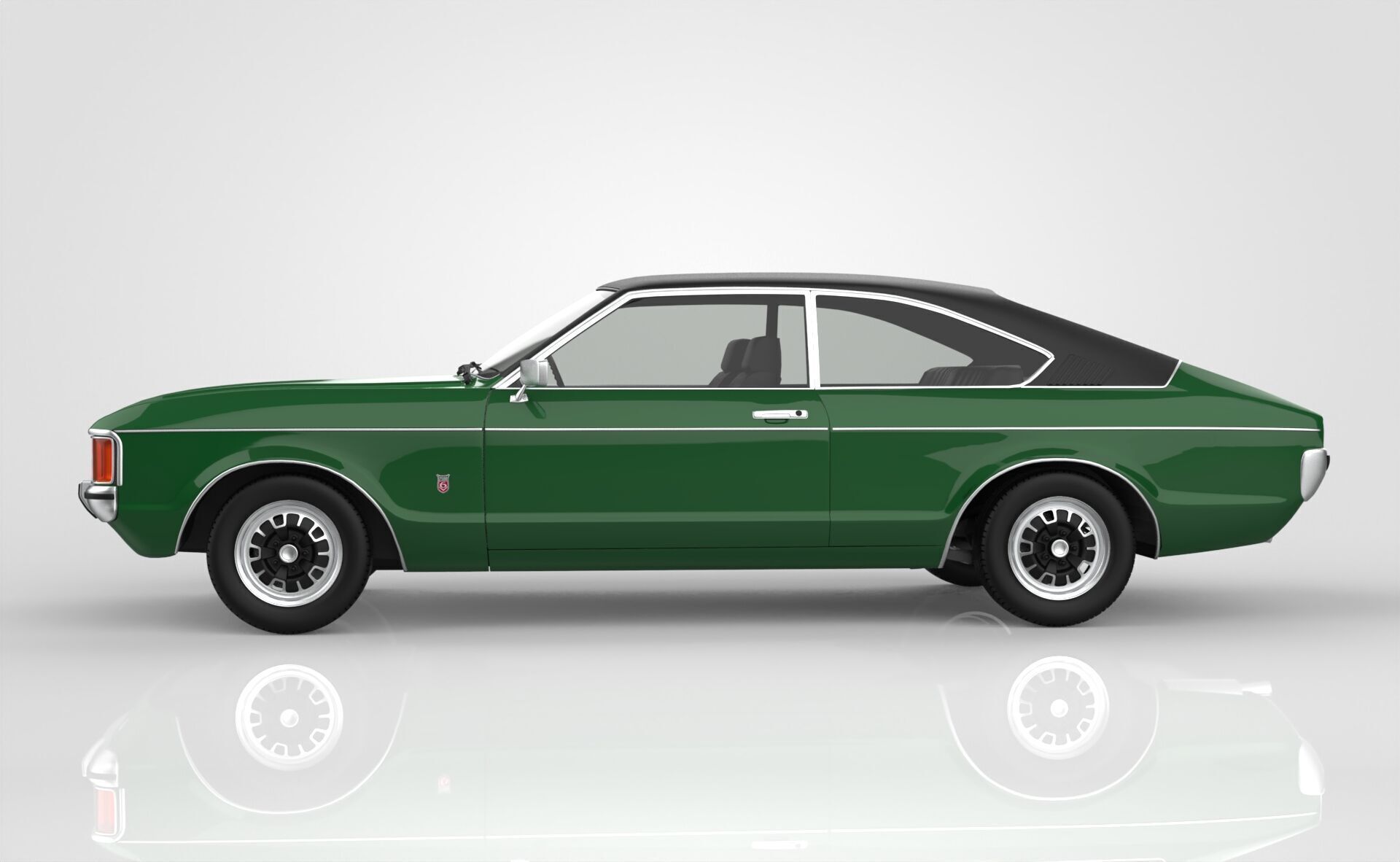 Granada Coupe Mk1 1972 -1974 3D model_1