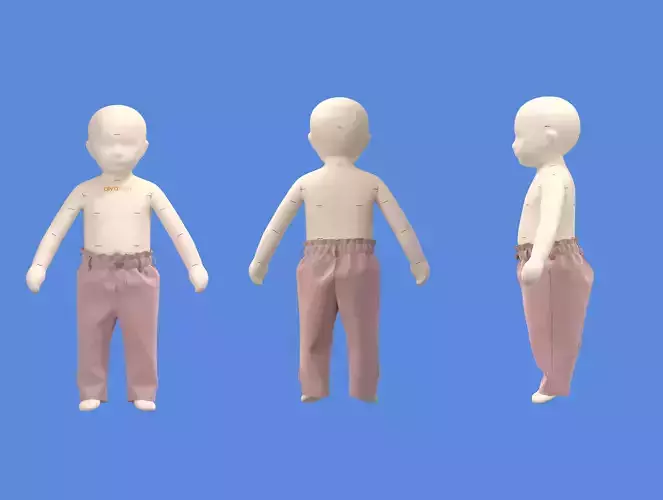 kids pattern 3D print model