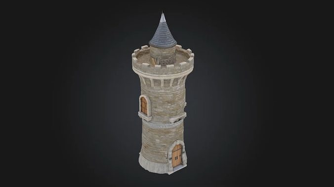 Watchtower Sentinel Medieval STL OBJ 3D model