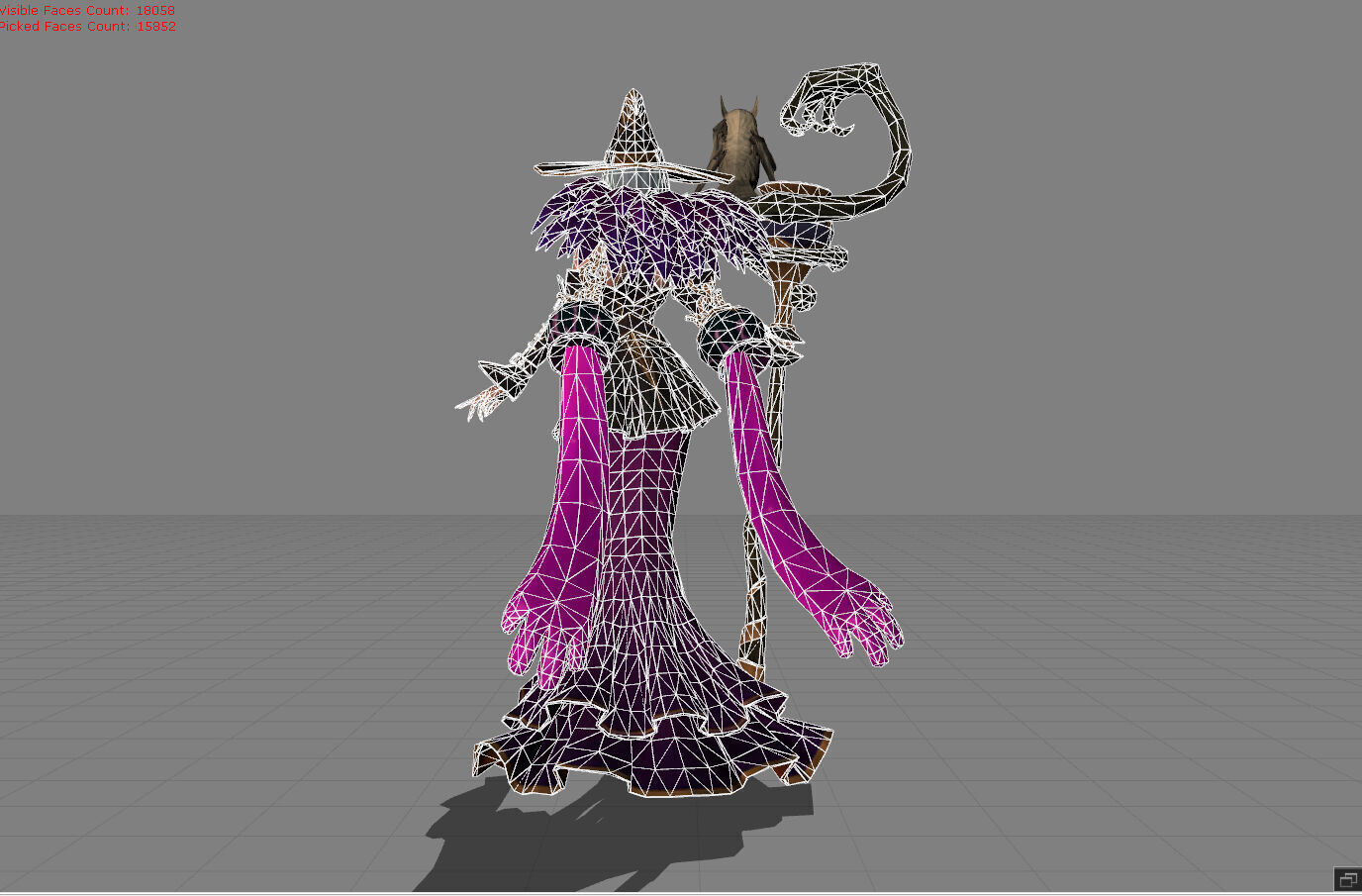 Pharsa Enchanting Witch Low-poly 3D model_10