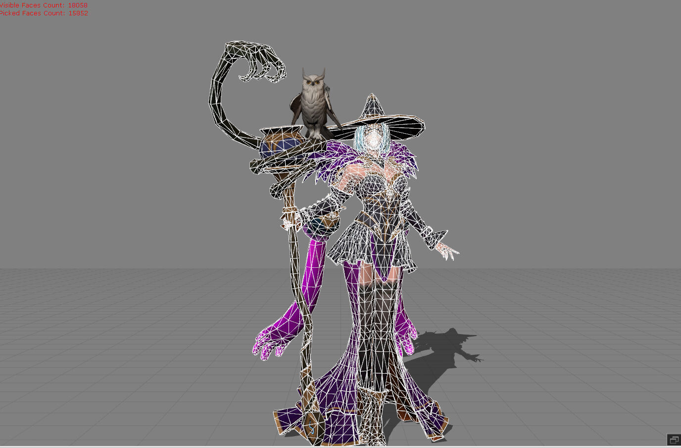 Pharsa Enchanting Witch Low-poly 3D model_6