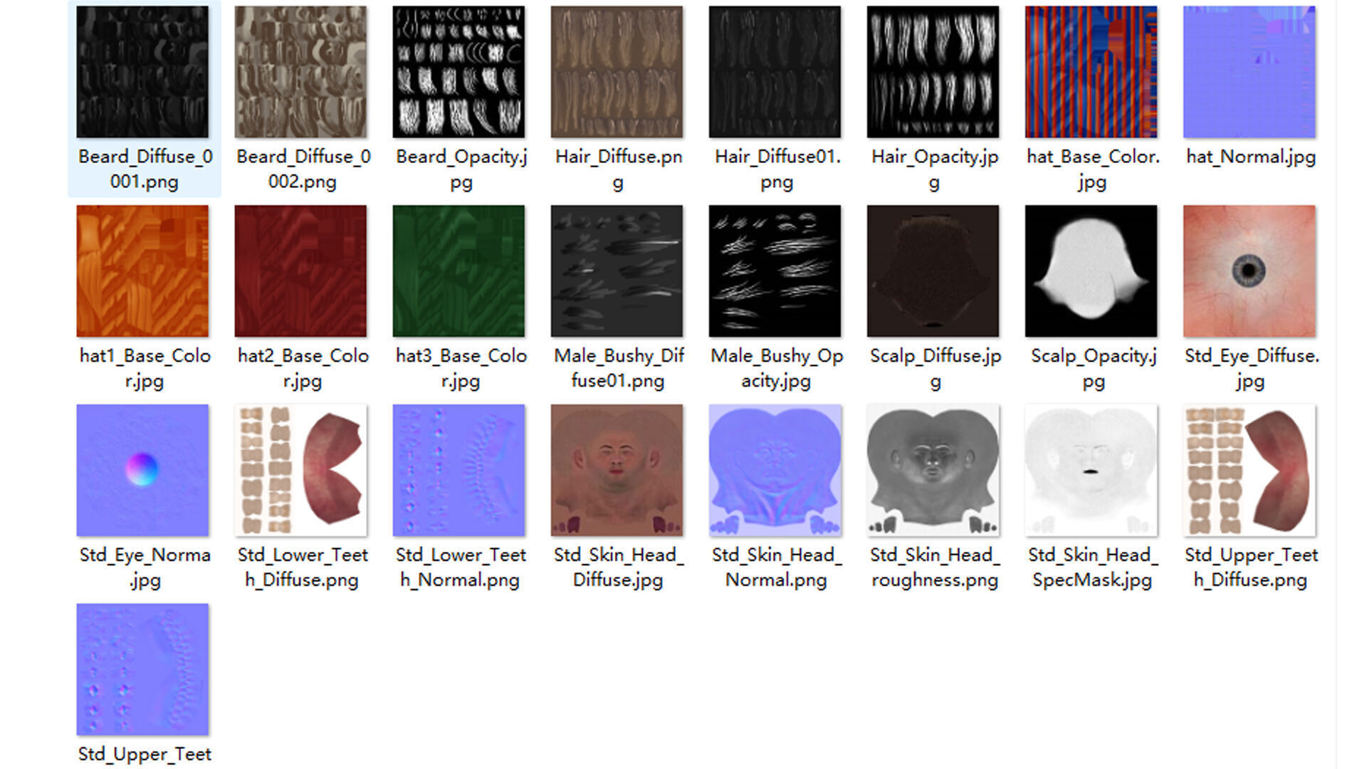 indian character Low-poly 3D model_12