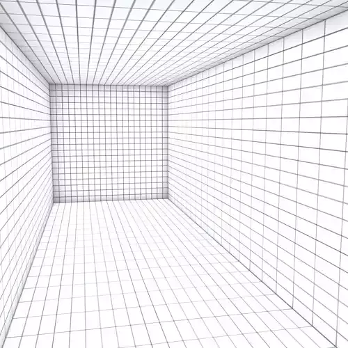 Grid Room Projection v1 001 Low-poly 3D model
