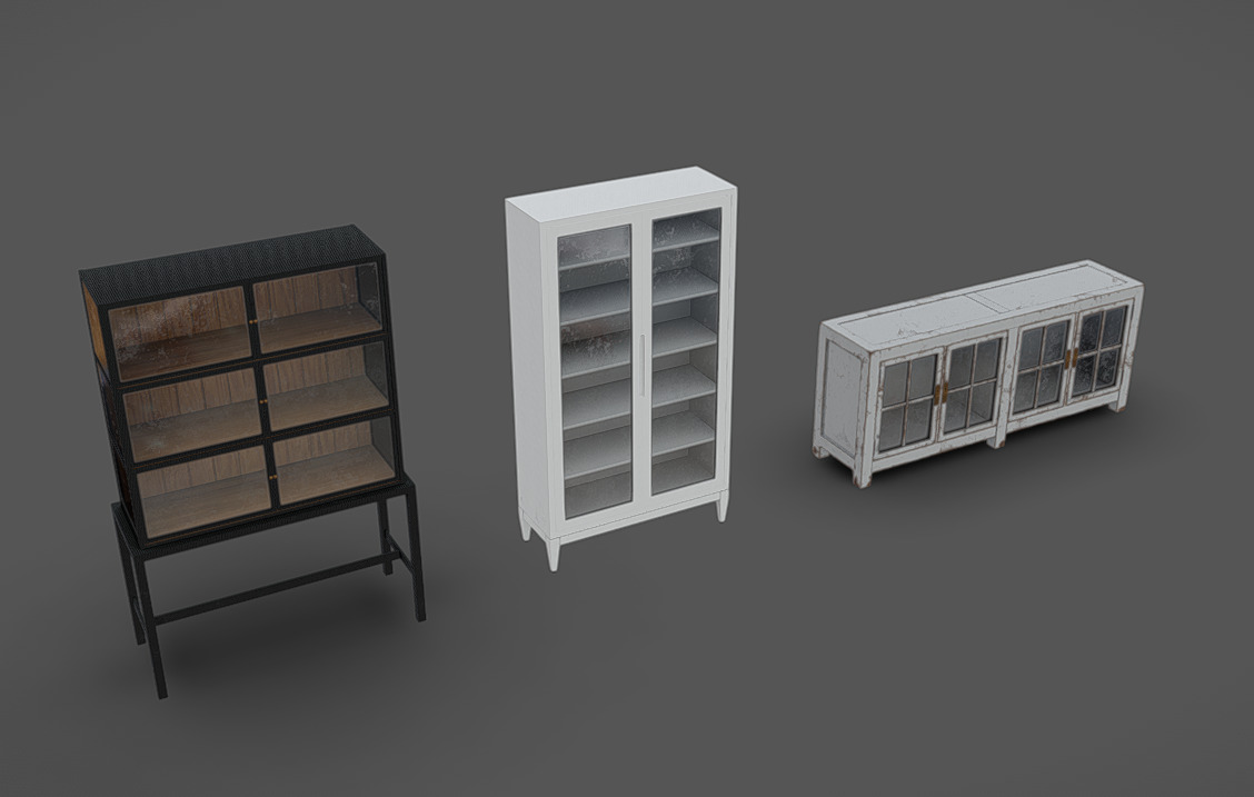 Furniture Pack 09 Low-poly 3D model_3