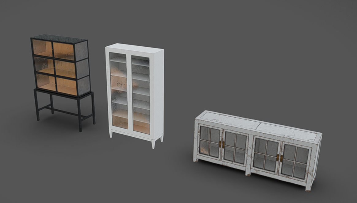 Furniture Pack 09 Low-poly 3D model_2