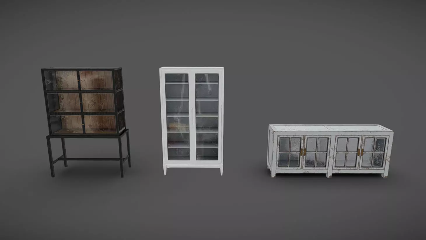 Furniture Pack 09 Low-poly 3D model_0