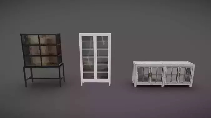 Furniture Pack 09 Low-poly 3D model