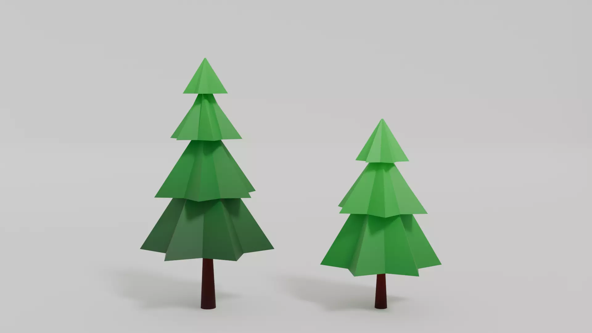 Low Poly Pine Tree Low-poly 3D model_0