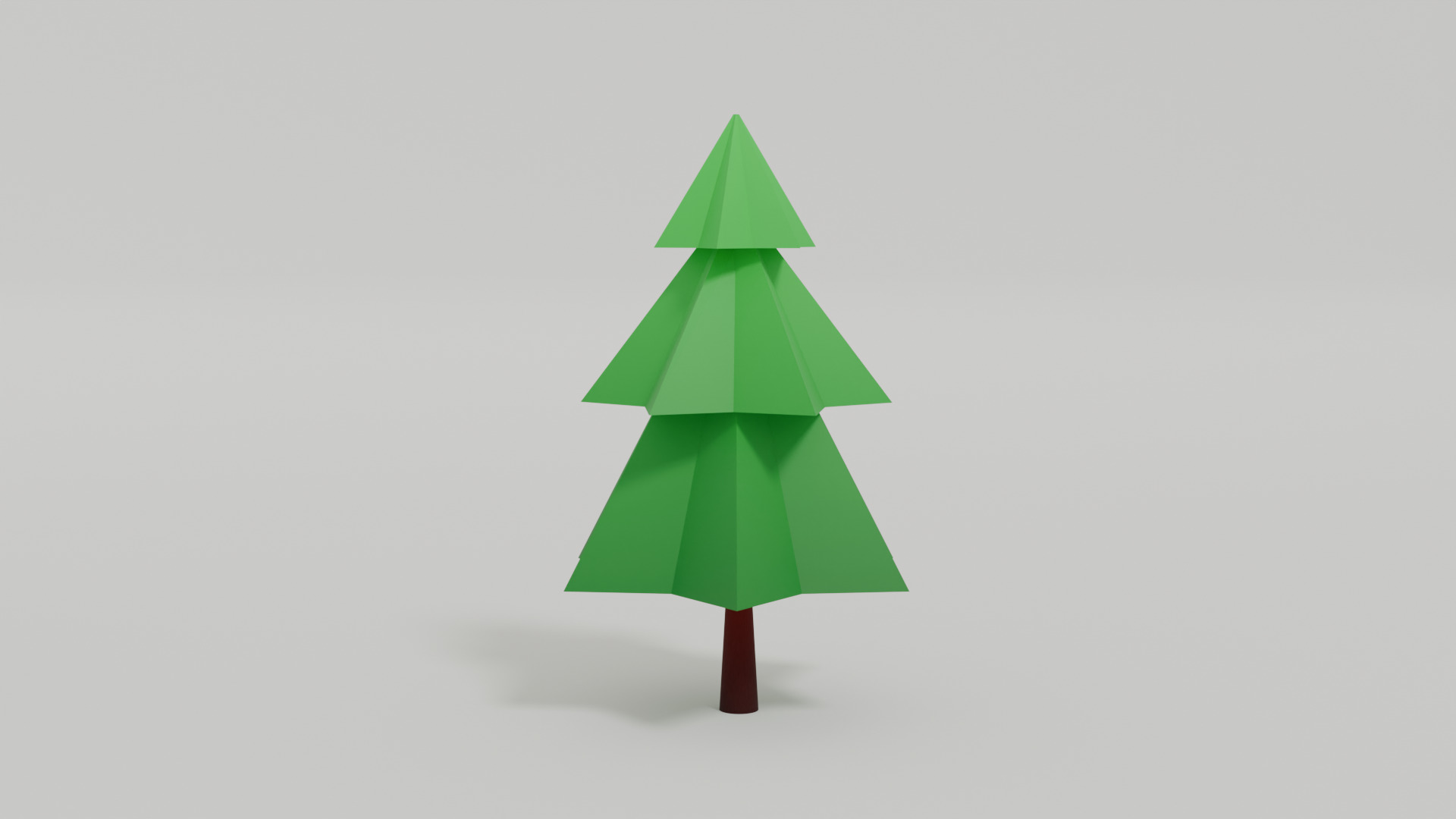 Low Poly Pine Tree Low-poly 3D model_6