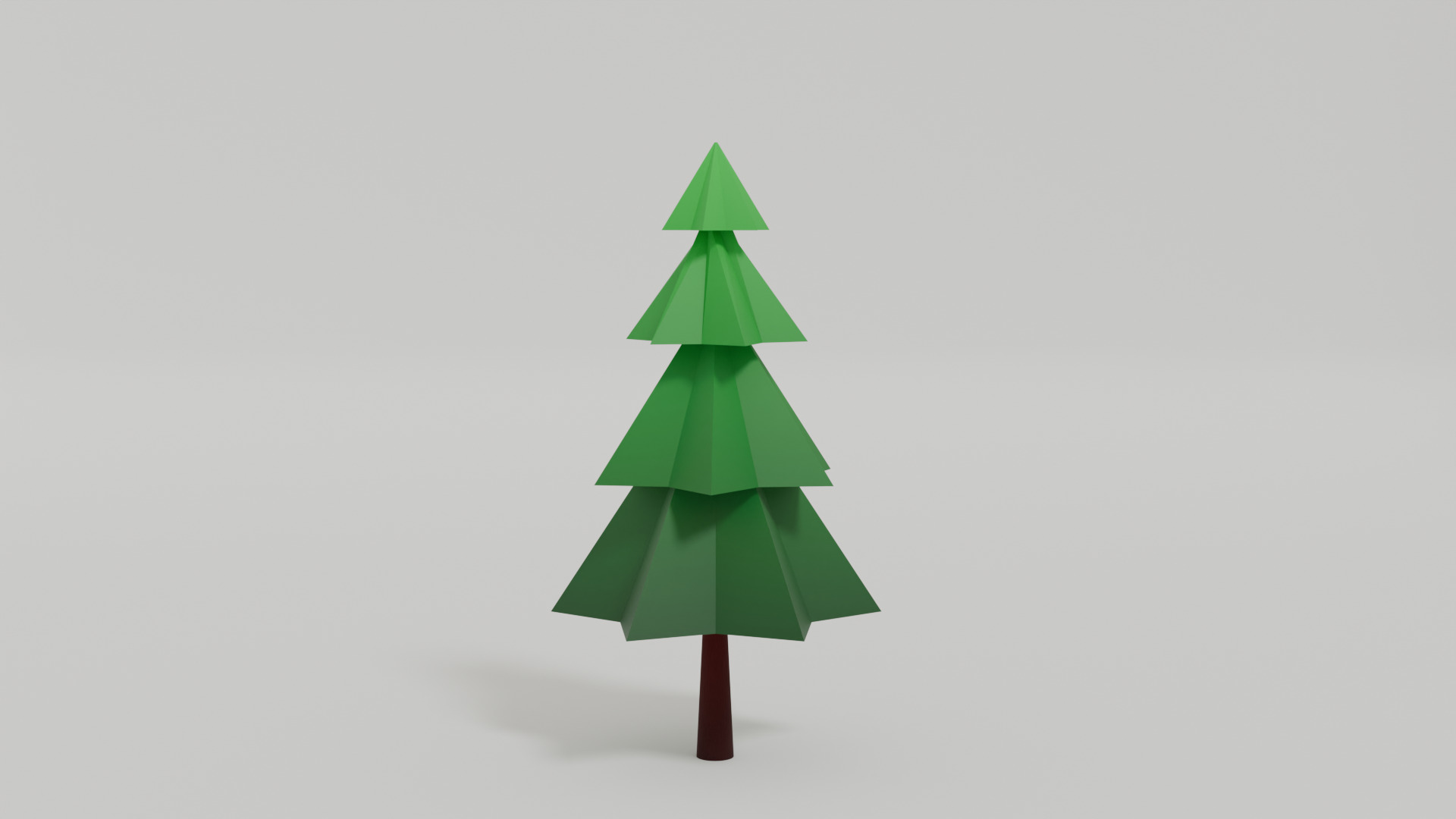 Low Poly Pine Tree Low-poly 3D model_3