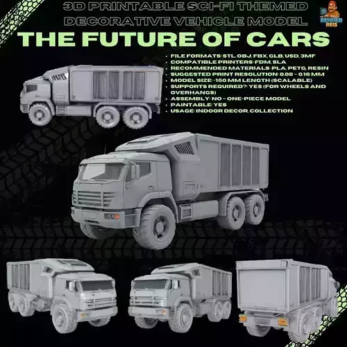 Modern Military Truck 3D print model