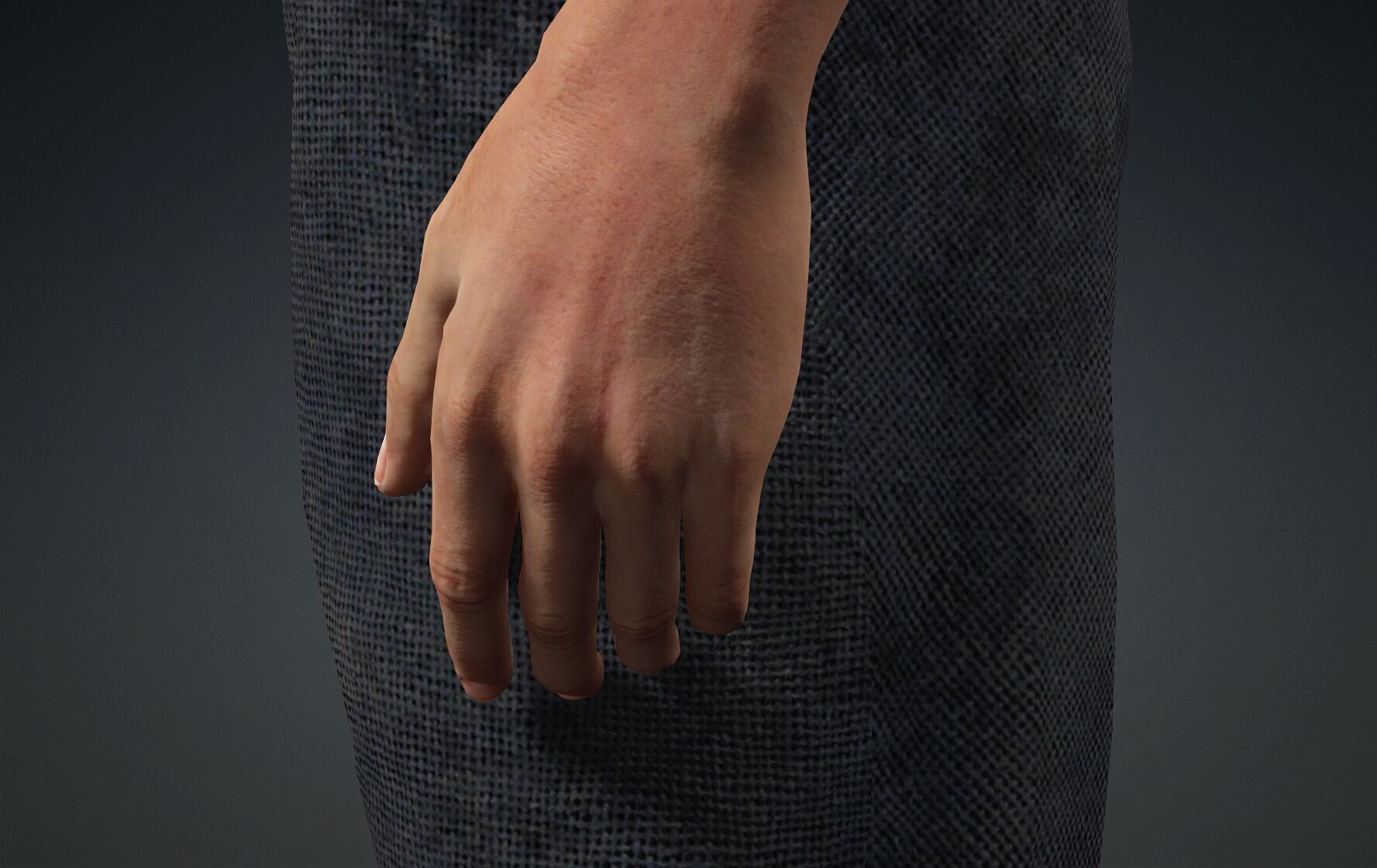 Man Sunburn 3D model_4