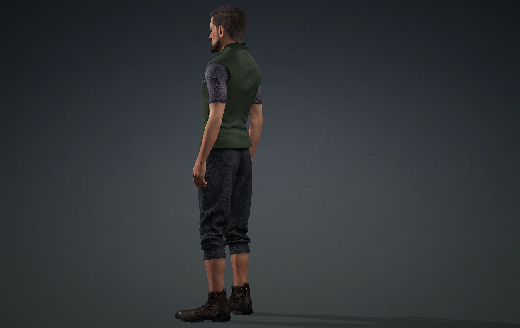 Man Sunburn 3D model_3