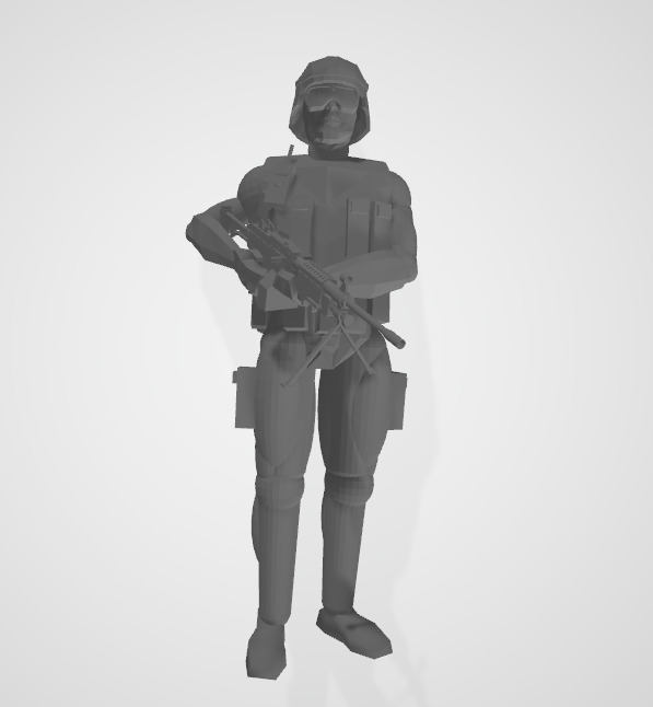 soldier 3D model_3