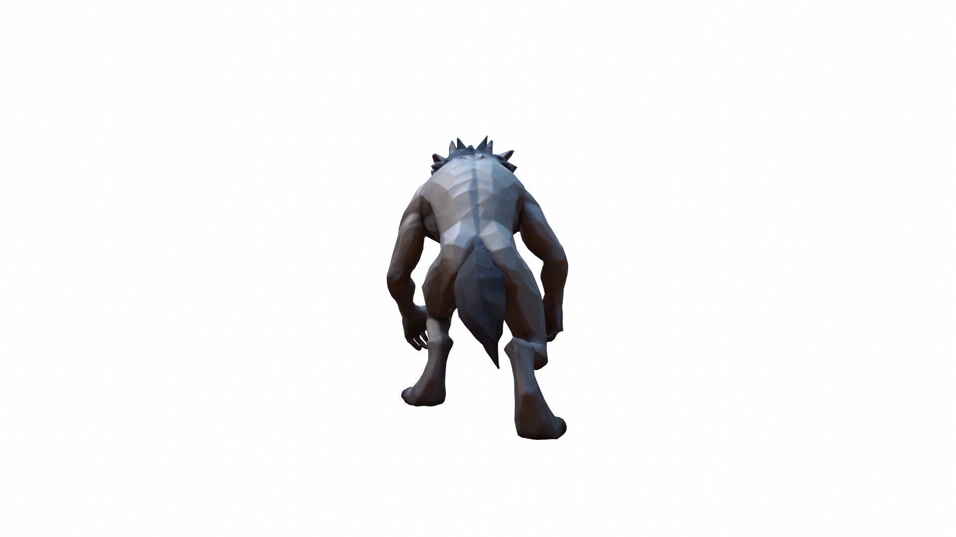 3d Mode Terrifying Werewolf In The Forest 3D model_5