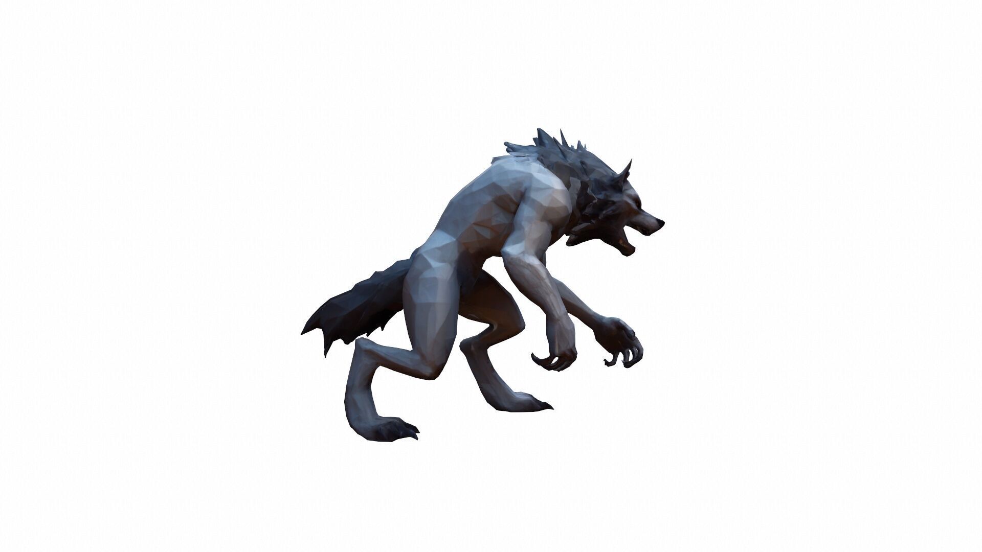 3d Mode Terrifying Werewolf In The Forest 3D model_4