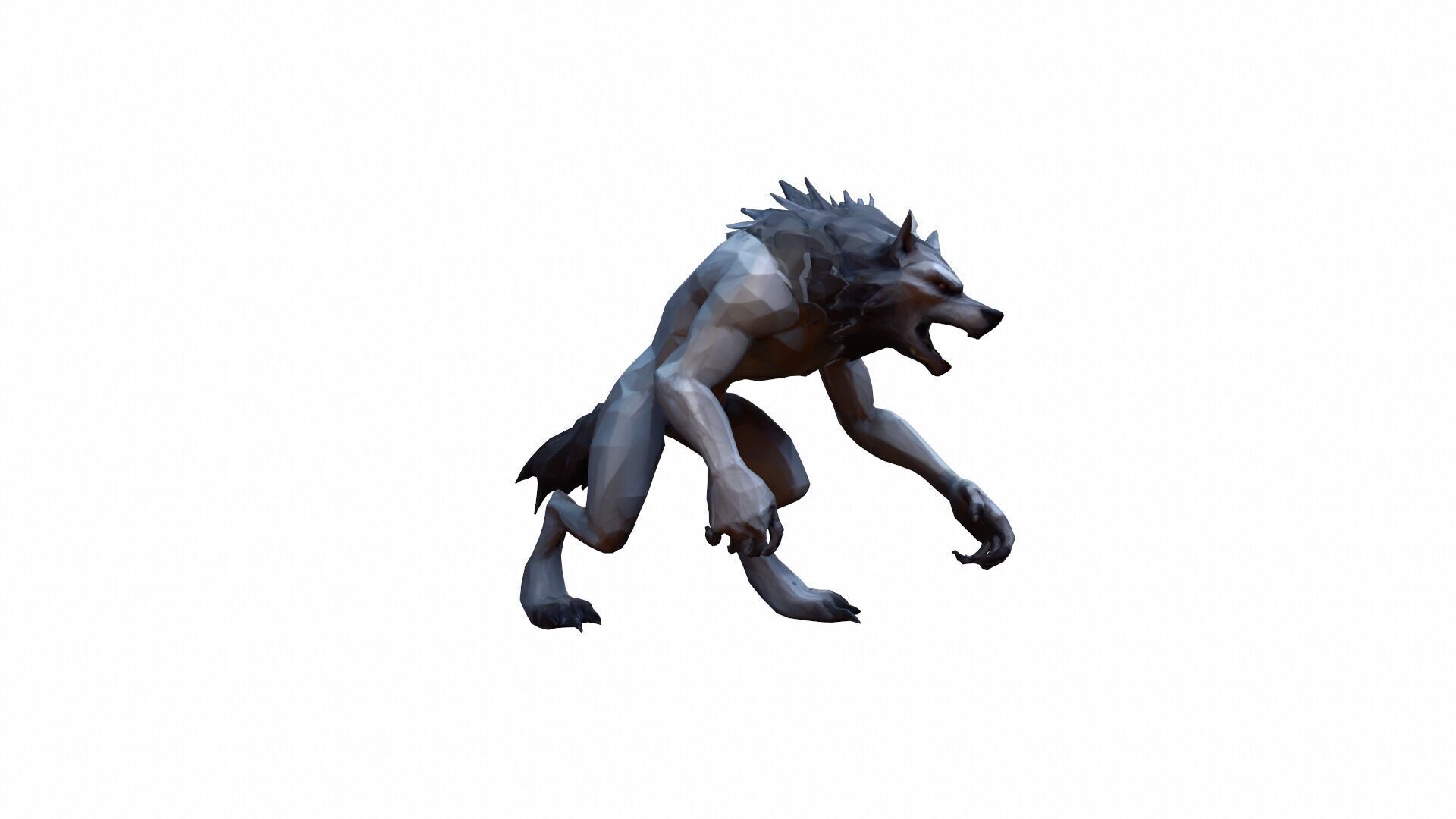3d Mode Terrifying Werewolf In The Forest 3D model_2