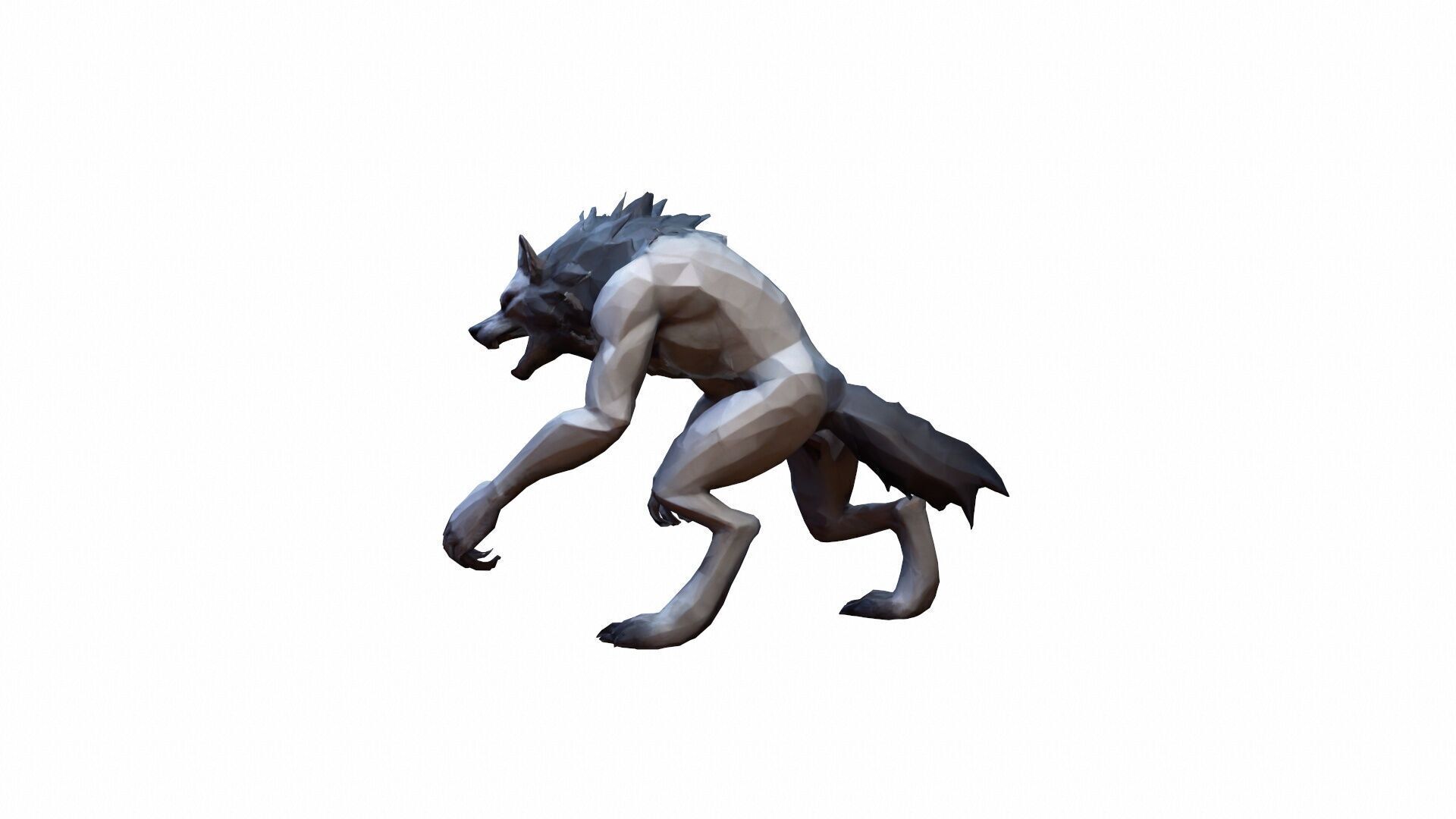 3d Mode Terrifying Werewolf In The Forest 3D model_3