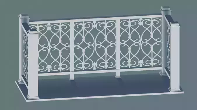 Railing - Balcony 3D print model