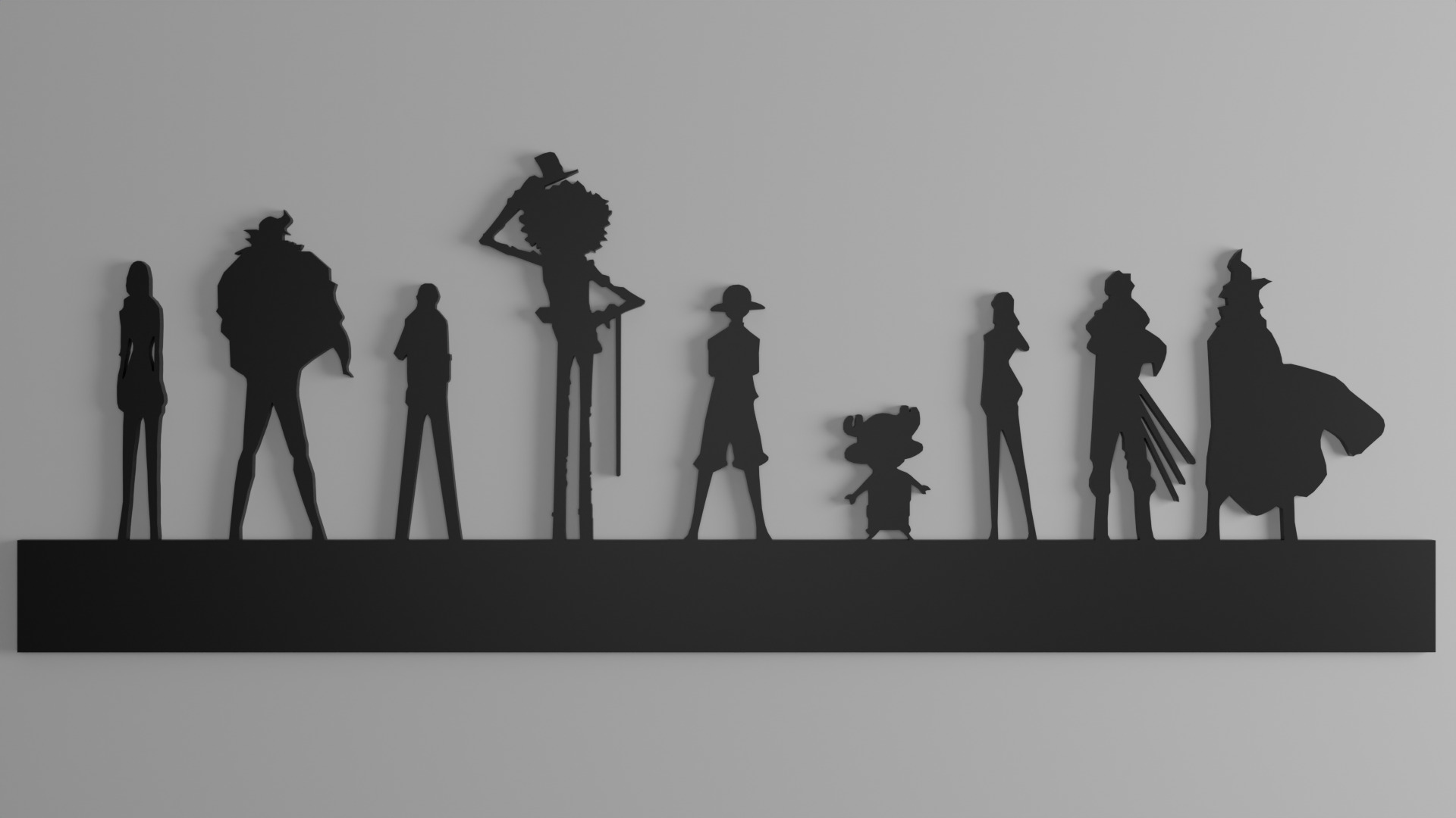 3D poster of the Mugiwaras 3D print model_1