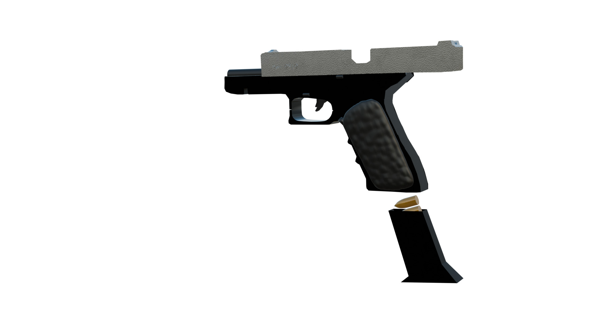 Glock 3D Model Low-poly 3D model_2