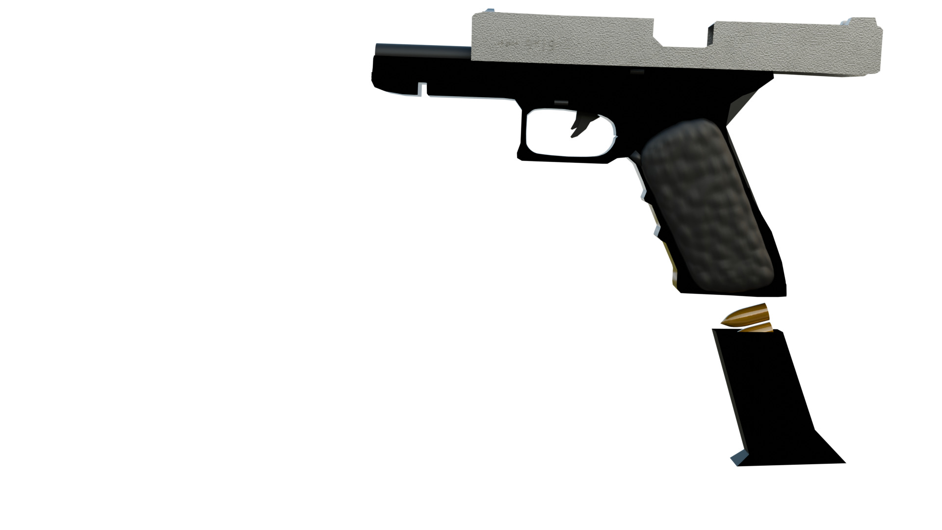 Glock 3D Model Low-poly 3D model_3