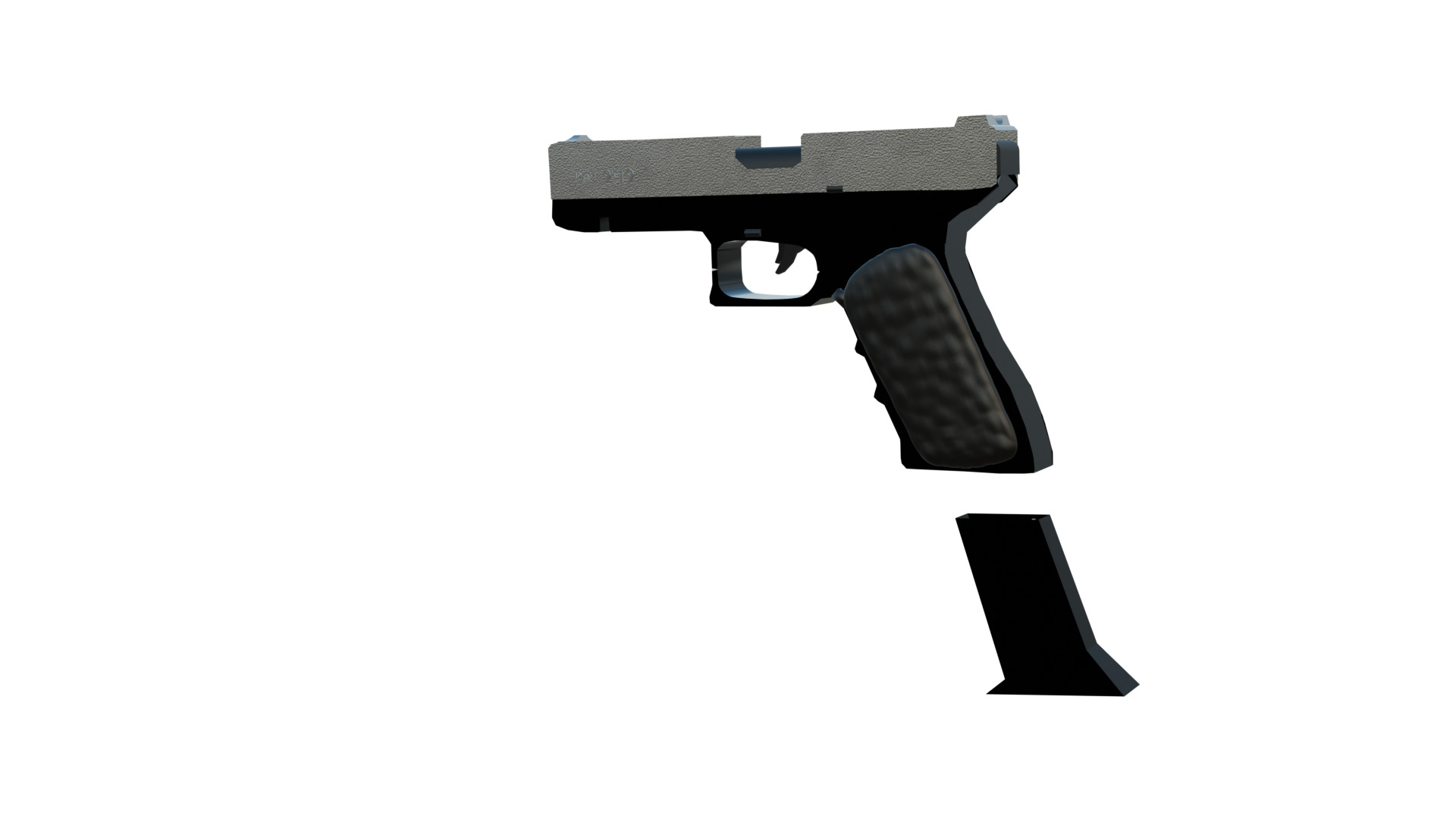 Glock 3D Model Low-poly 3D model_1