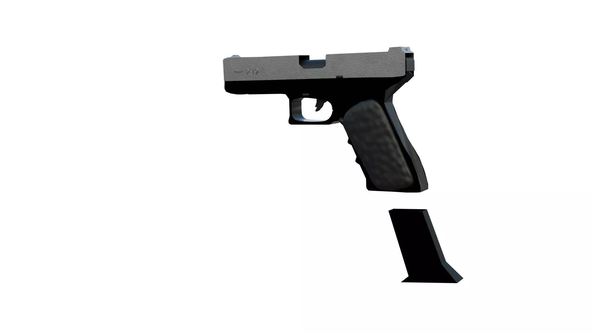 Glock 3D Model Low-poly 3D model_0