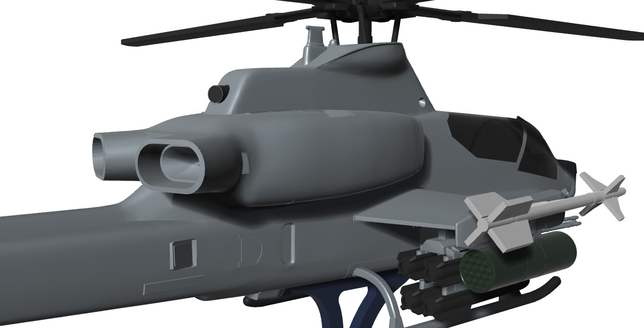 BELL AH-1Z  VIPER 3D print model_11