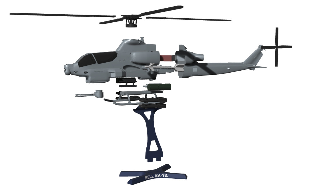 BELL AH-1Z  VIPER 3D print model_13
