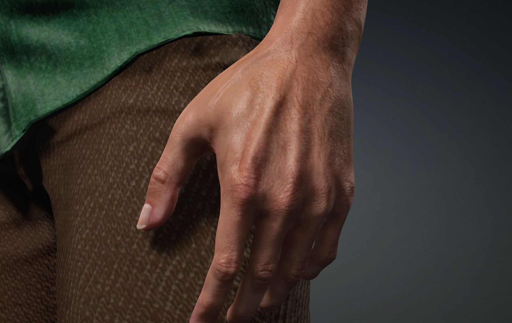 Worker Middle aged 3D model_3