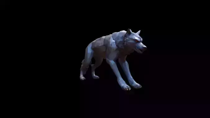  3d Mode Terrifying Werewolf In The Forest