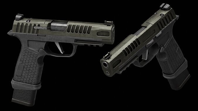 Tactical Pistol 365 Low-poly 3D model