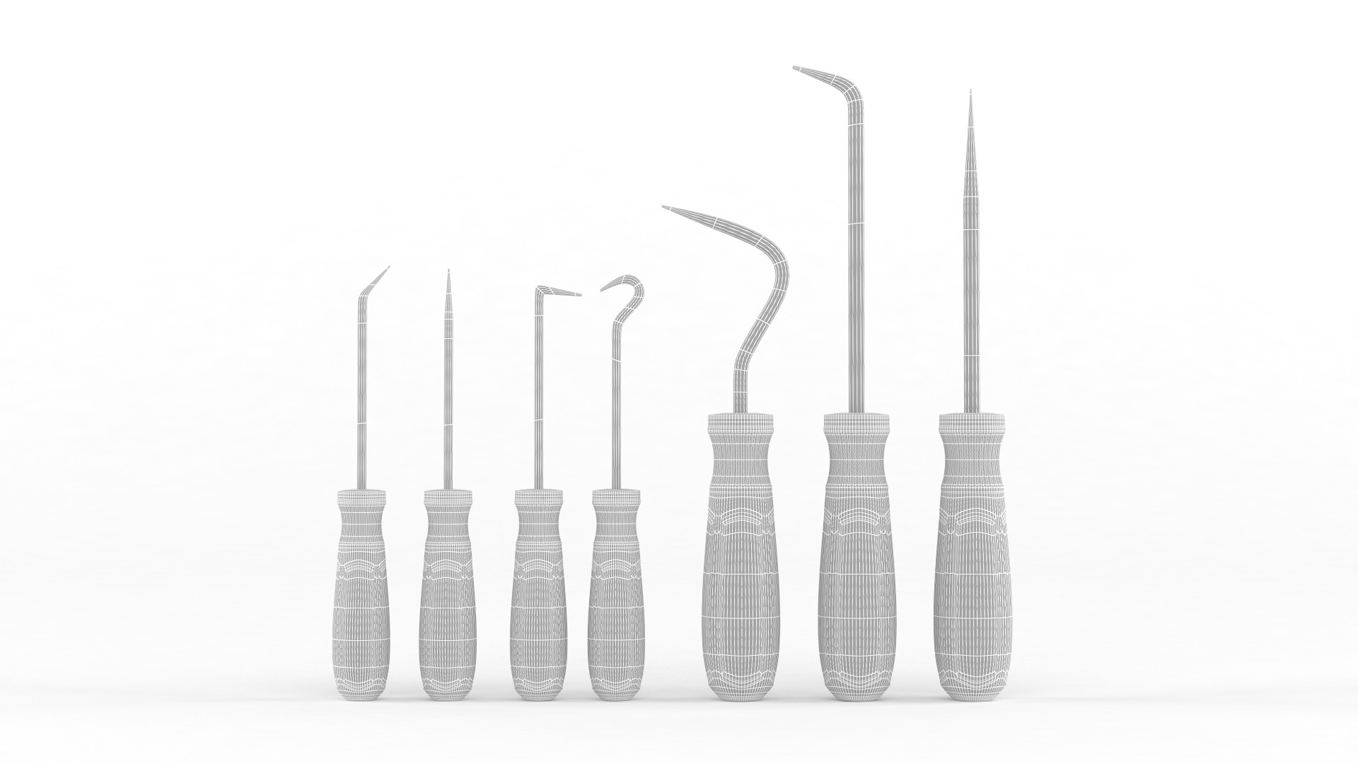 Precision Pick and Hook 3D model_8