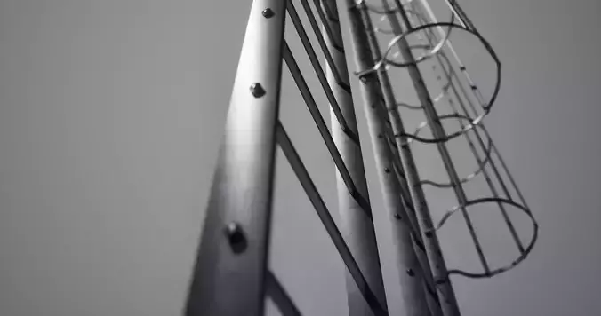 Three tunnel safety ladders