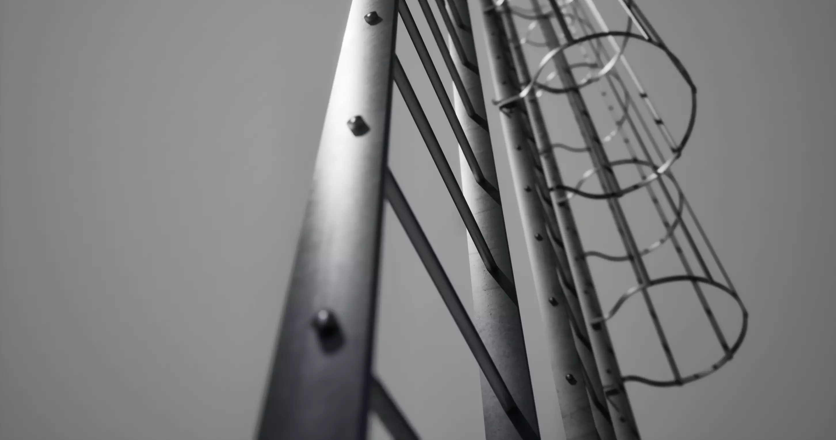 Three tunnel safety ladders 3D model_0