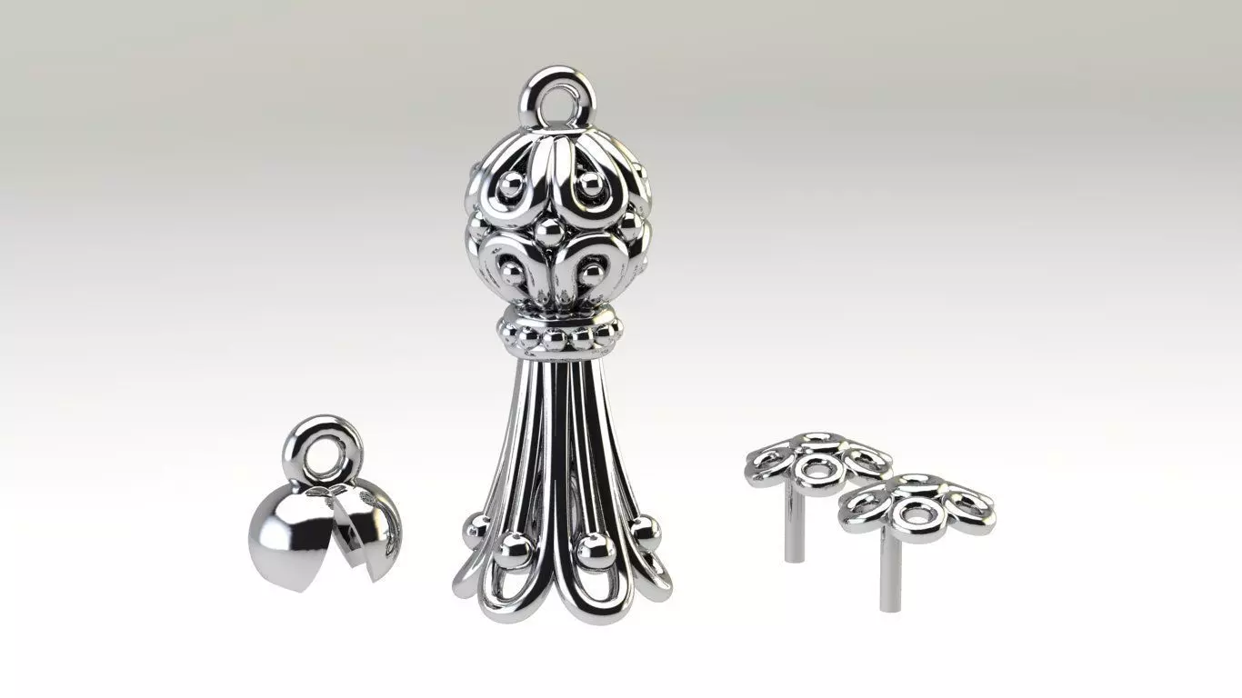 Rosary tassel 3D print model