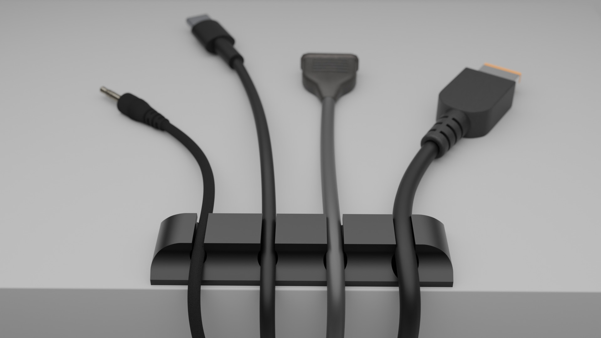 Cable Organizer for Desk Minimalist 3D print model_2