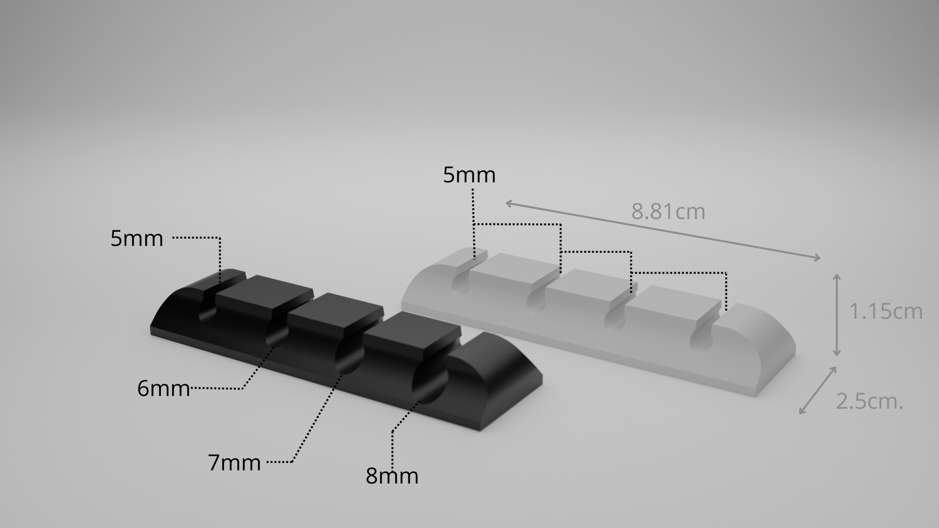 Cable Organizer for Desk Minimalist 3D print model_4