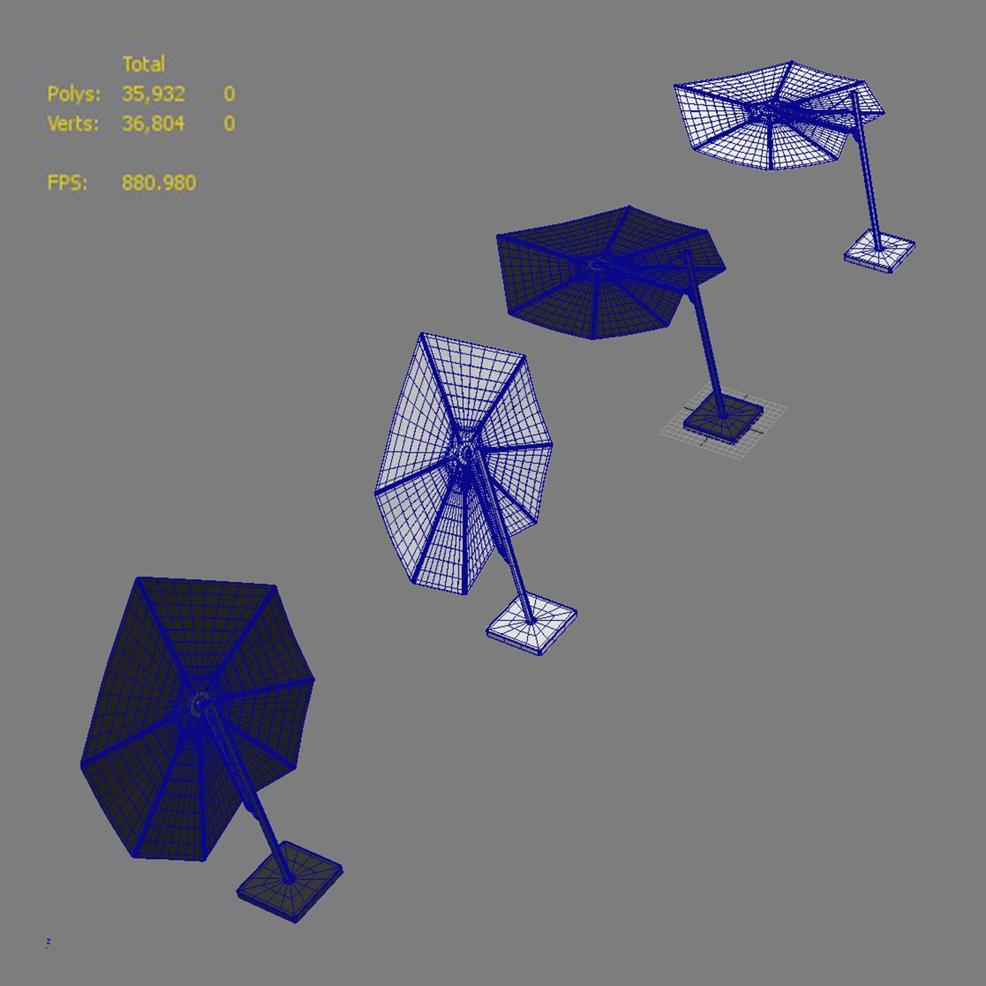 Versa Nature Parasol by Umbrosa 3D model_6