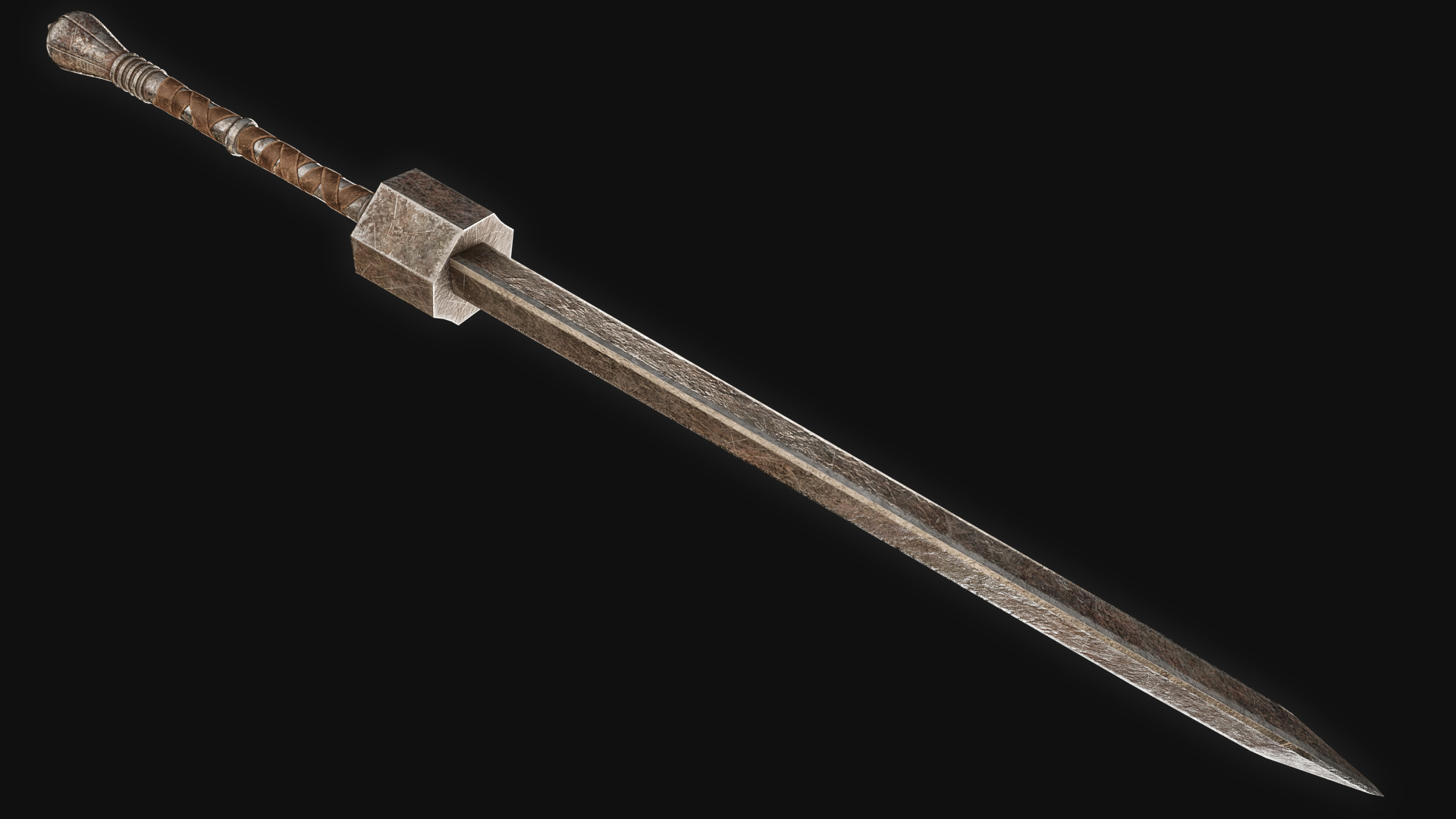 Guts GREATSWORD remastered from Elden Ring Fan Model Low-poly 3D model_5