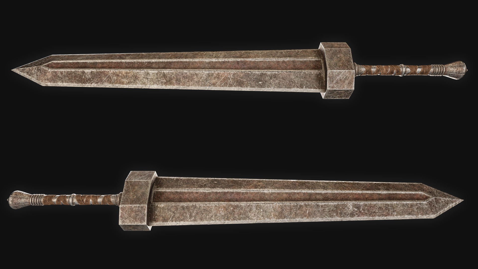 Guts GREATSWORD remastered from Elden Ring Fan Model Low-poly 3D model_1