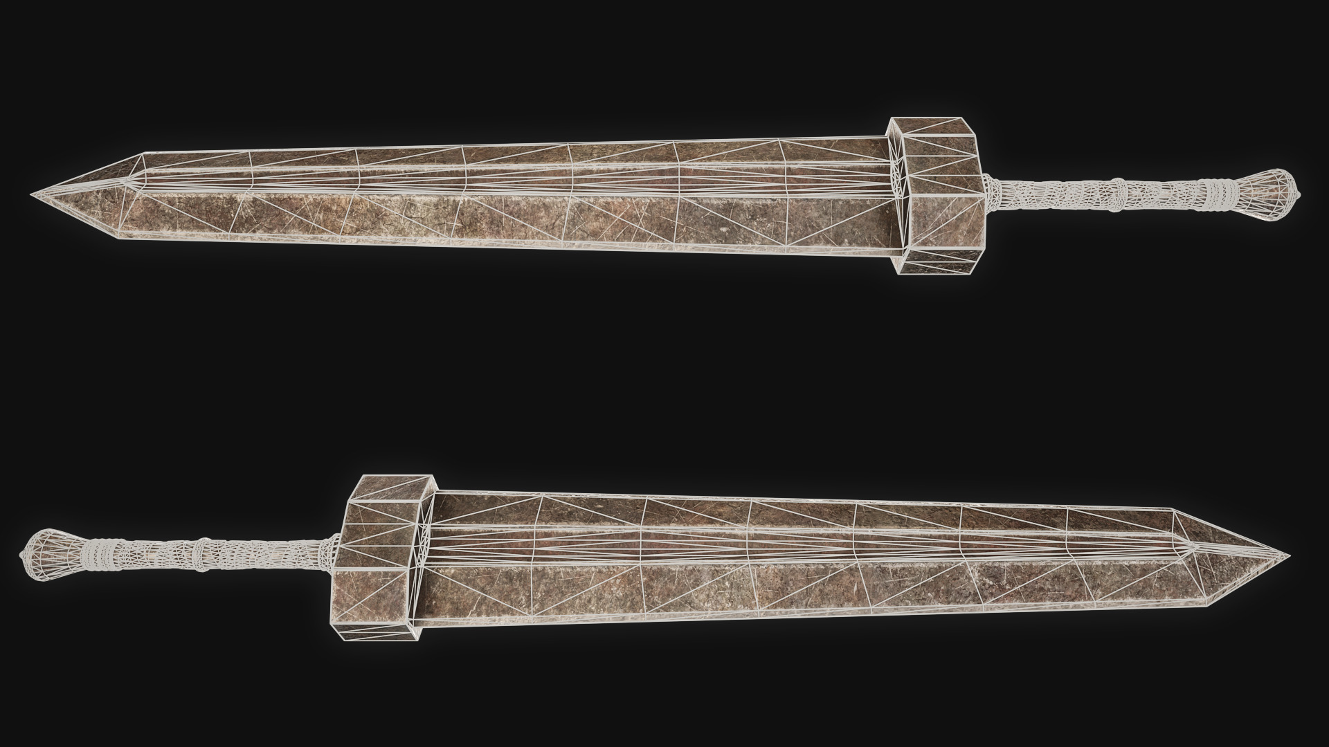 Guts GREATSWORD remastered from Elden Ring Fan Model Low-poly 3D model_2