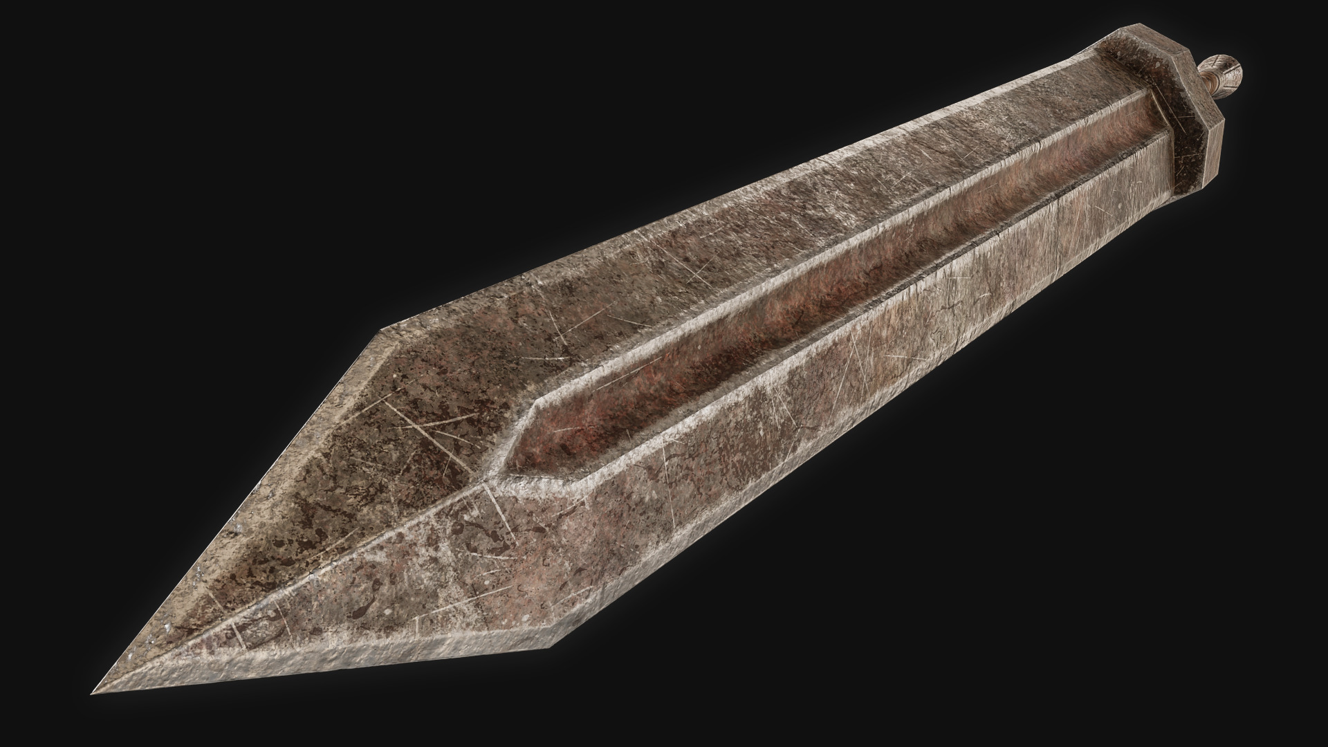 Guts GREATSWORD remastered from Elden Ring Fan Model Low-poly 3D model_4